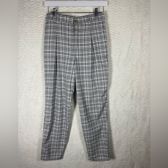 Hollister Pants - Hollister Gray Plaid Chinos